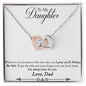 Daughter Necklace, Heart Necklace for Daughter, Interlocking Hearts Necklace | Custom Heart Design
