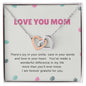 Mom Heart Necklace-Joy in your smile | Custom Heart Design