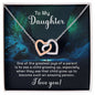 Daughter Necklace, Heart Necklace for Daughter, Interlocking Hearts Necklace | Custom Heart Design