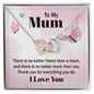 Mom Heart Necklace-There's no better friend than you | Custom Heart Design