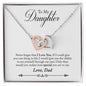 Daughter Necklace, Heart Necklace for Daughter, Interlocking Hearts Necklace | Custom Heart Design