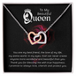 Girlfriend Heart Necklace, Interlocking Hearts Necklace for Girlfriend | Custom Heart Design