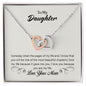 Daughter Necklace, Heart Necklace for Daughter, Interlocking Hearts Necklace | Custom Heart Design