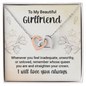 Girlfriend Heart Necklace, Interlocking Hearts Necklace for Girlfriend | Custom Heart Design