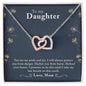 Daughter Necklace, Heart Necklace for Daughter from Mom-Pride & Joy | Custom Heart Design