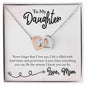 Daughter Necklace, Heart Necklace for Daughter, Interlocking Hearts Necklace | Custom Heart Design