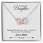Daughter Necklace, Heart Necklace for Daughter, Interlocking Hearts Necklace | Custom Heart Design
