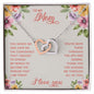 Mom Heart Necklace-You gave me confidence | Custom Heart Design