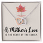Mom Heart Necklace-The heart of the family | Custom Heart Design