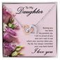 Daughter Necklace, Heart Necklace for Daughter-Fly far | Custom Heart Design