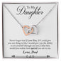 Daughter Necklace, Heart Necklace for Daughter, Interlocking Hearts Necklace | Custom Heart Design
