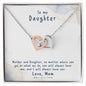 Daughter Necklace, Heart Necklace for Daughter, Interlocking Hearts Necklace | Custom Heart Design
