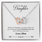 Daughter Necklace, Heart Necklace for Daughter, Interlocking Hearts Necklace | Custom Heart Design
