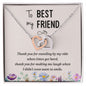 Best friend Heart Necklace-You make me smile | Custom Heart Design