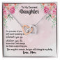 Daughter Necklace, Heart Necklace for Daughter, Interlocking Hearts Necklace | Custom Heart Design