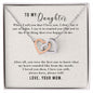 Daughter Necklace, Heart Necklace for Daughter, Interlocking Hearts Necklace | Custom Heart Design