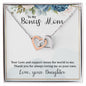 Mom Heart Necklace-You are my world | Custom Heart Design