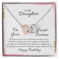 Daughter Necklace, Heart Necklace for Daughter, Interlocking Hearts Necklace | Custom Heart Design