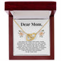 Mom Heart Necklace, From Son-Joy and tears | Custom Heart Design