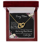 Mom Heart Necklace-You mean so much to me | Custom Heart Design