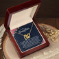 Daughter Necklace, Heart Necklace for Daughter, Interlocking Hearts Necklace | Custom Heart Design