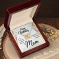 Mom Birthday Necklace-Brilliant, beautiful, strong | Custom Heart Design