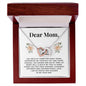 Mom Heart Necklace, From Son-Joy and tears | Custom Heart Design