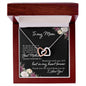 Mom Heart Necklace-You mean so much to me | Custom Heart Design
