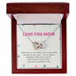 Mom Heart Necklace-Joy in your smile | Custom Heart Design