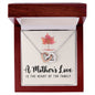 Mom Heart Necklace-The heart of the family | Custom Heart Design