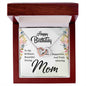 Mom Birthday Necklace-Brilliant, beautiful, strong | Custom Heart Design