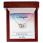 Daughter Necklace, Heart Necklace for Daughter from Mom-Look beside you | Custom Heart Design