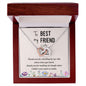 Best friend Heart Necklace-You make me smile | Custom Heart Design