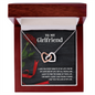 Girlfriend Heart Necklace, Interlocking Hearts Necklace for Girlfriend | Custom Heart Design