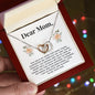 Mom Heart Necklace, From Son-Joy and tears | Custom Heart Design