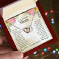 Mom Heart Necklace-You are an amazing influence | Custom Heart Design