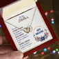 Mom Heart Necklace-Just breathe | Custom Heart Design