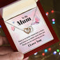 Mom Heart Necklace-There's no better friend than you | Custom Heart Design
