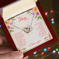 Mom Heart Necklace-You gave me confidence | Custom Heart Design