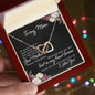 Mom Heart Necklace-You mean so much to me | Custom Heart Design