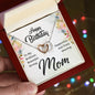Mom Birthday Necklace-Brilliant, beautiful, strong | Custom Heart Design