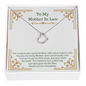 Delicate Heart Necklace for Mother In law | Custom Heart Design