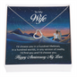 Wife Annniversary Necklace, Heart Necklace for Wife | Custom Heart Necklace