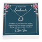 Wife Necklace, Silver Heart Necklace for Wife, Jewelry for Soulmate | Custom Heart Design
