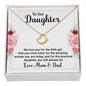 Daughter Necklace, Heart Necklace for Daughter, Sentimental Jewelry for Daughter | Custom Heart Design