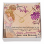 Wife Anniversary Necklace, Heart Necklace for Wife | Custom Heart Design