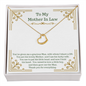 Delicate Heart Necklace for Mother In law | Custom Heart Design