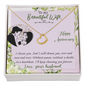 Wife Anniversary Necklace, Heart Necklace for Wife | Custom Heart Design