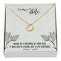 Wife Necklace, Delicate Heart Necklace for Wife | Custom Heart Design