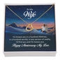 Wife Annniversary Necklace, Heart Necklace for Wife | Custom Heart Necklace
